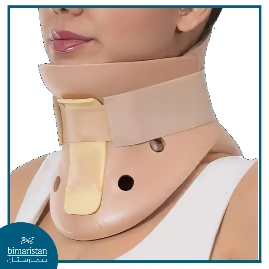 A Picture Illustrating The Cervical Collar Used In The Treatment Of Cervical Spondylolisthesis.