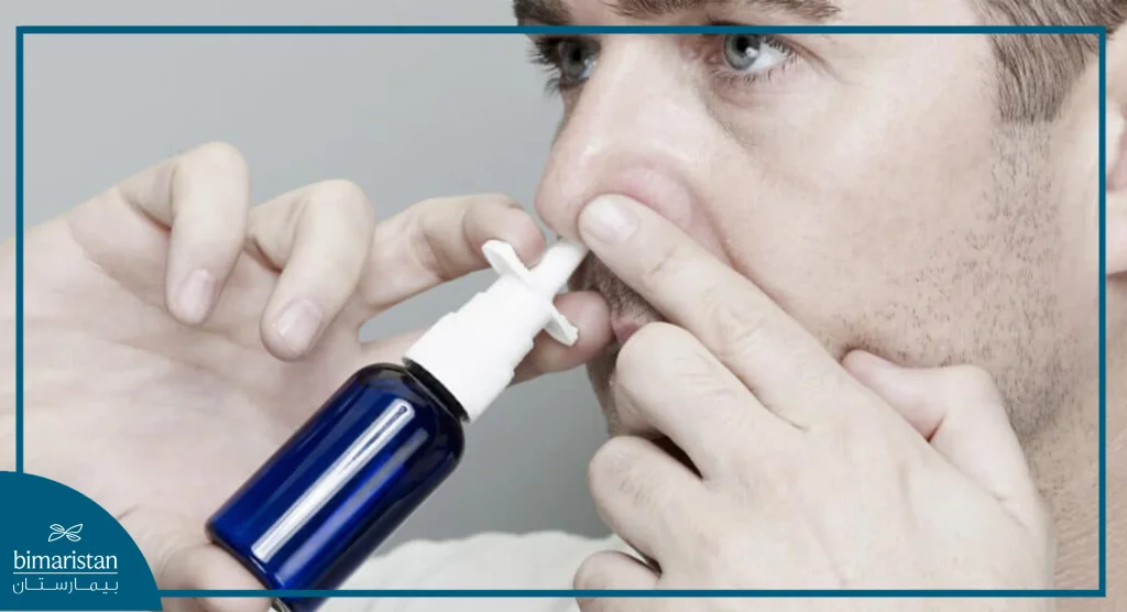 This Image Shows How To Instill Medications Into The Nose For Nasal Congestion Treatment