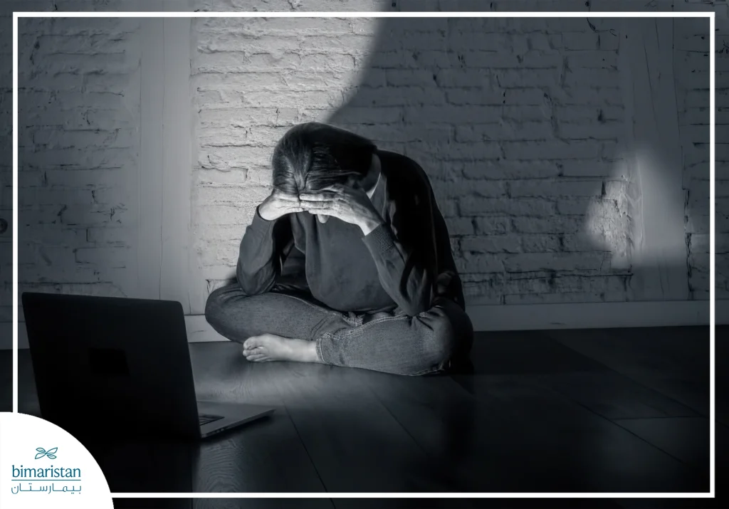 Internet Addiction: The Invisible Chains Holding You Hostage 2 An Image Showing Anxiety And Depression In An Internet Addict