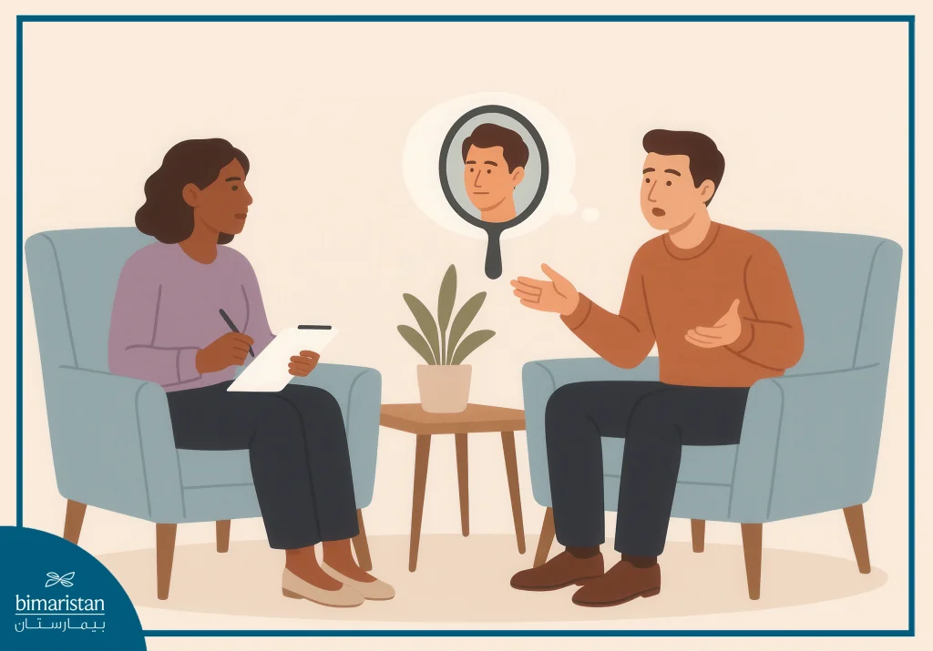 Narcissism: Causes &Amp; How To Deal With Narcissistic Personality 4 Narcissism Therapy Session Where The Therapist Listens To The Patient Expressing His Thoughts