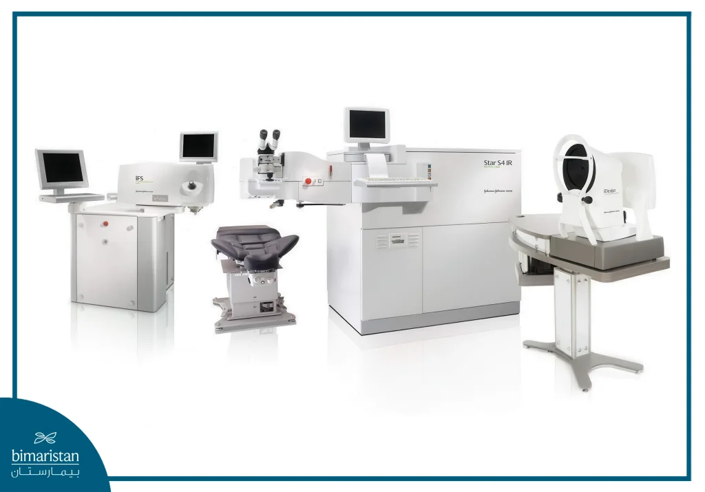 An Image Showing The Femtosecond Laser To Create The Incision In The Cornea And The Excimer Laser To Correct The Shape Of The Cornea.
