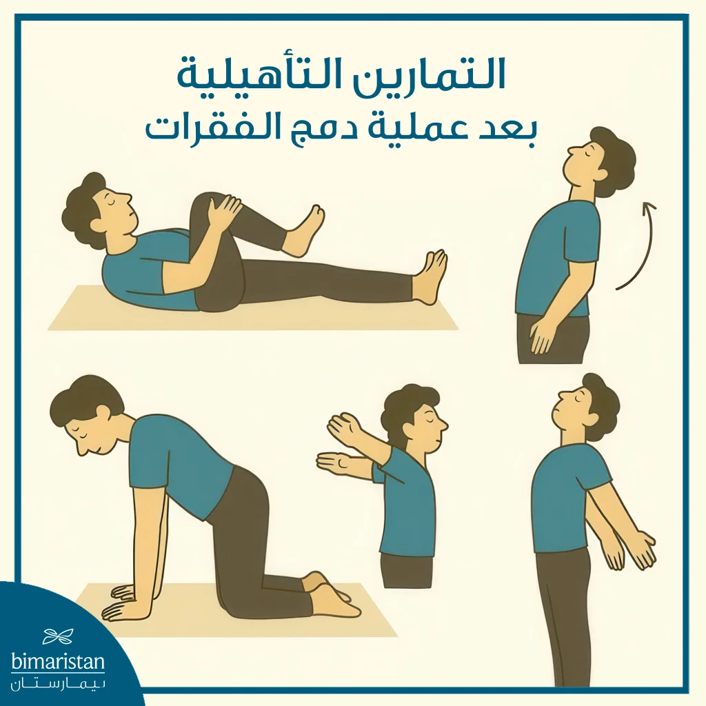 عملية دمج الفقرات لعلاج الانزلاق الغضروفي والعمود الفقري: متى تُجرى وما فوائدها؟ 4 التمارين التأهيلية بعد عملية دمج الفقرات