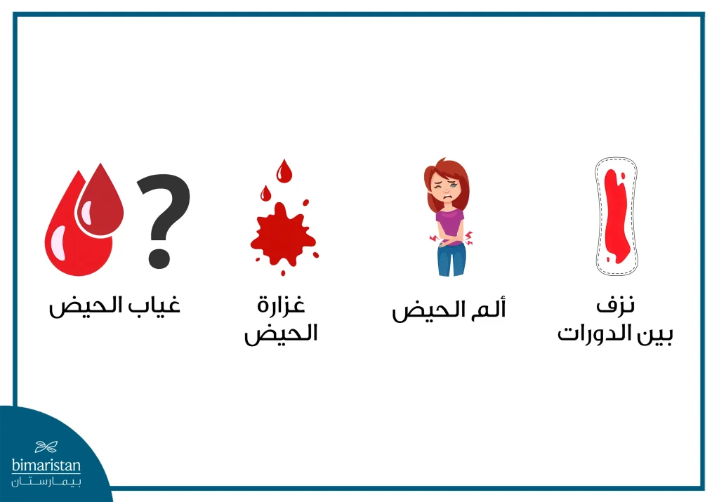أعراض الدورة الشهرية غير المنتظمة