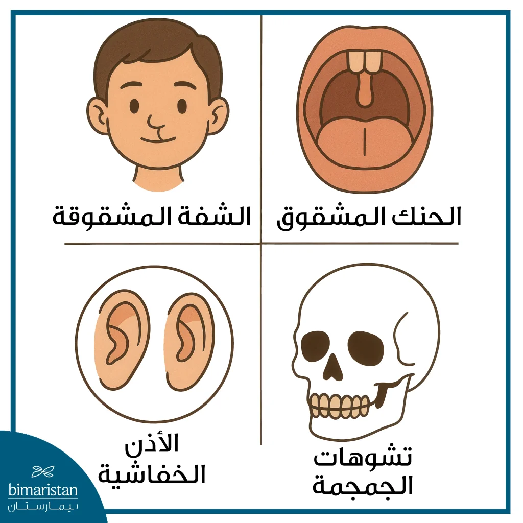 جراحة تجميل الأطفال: كل ما يجب أن يعرفه الأهل عن الخيارات والنتائج 2 بعض الحالات التي تتطلب القيام بجراحة تجميل الأطفال