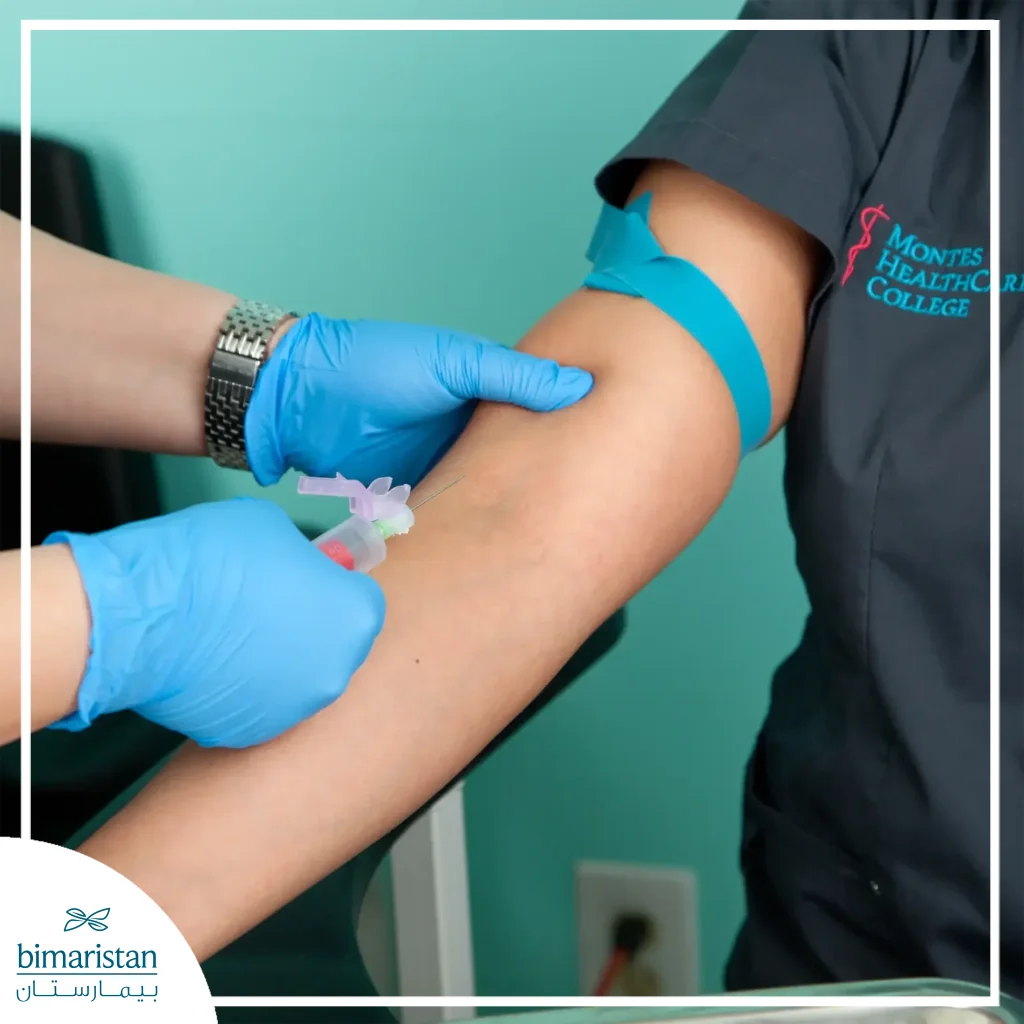 فحص مستضد البروستاتا النوعي (Psa Test) 5 صورة توضح آلية سحب الدم من أجل فحص مستضد البروستاتا النوعي