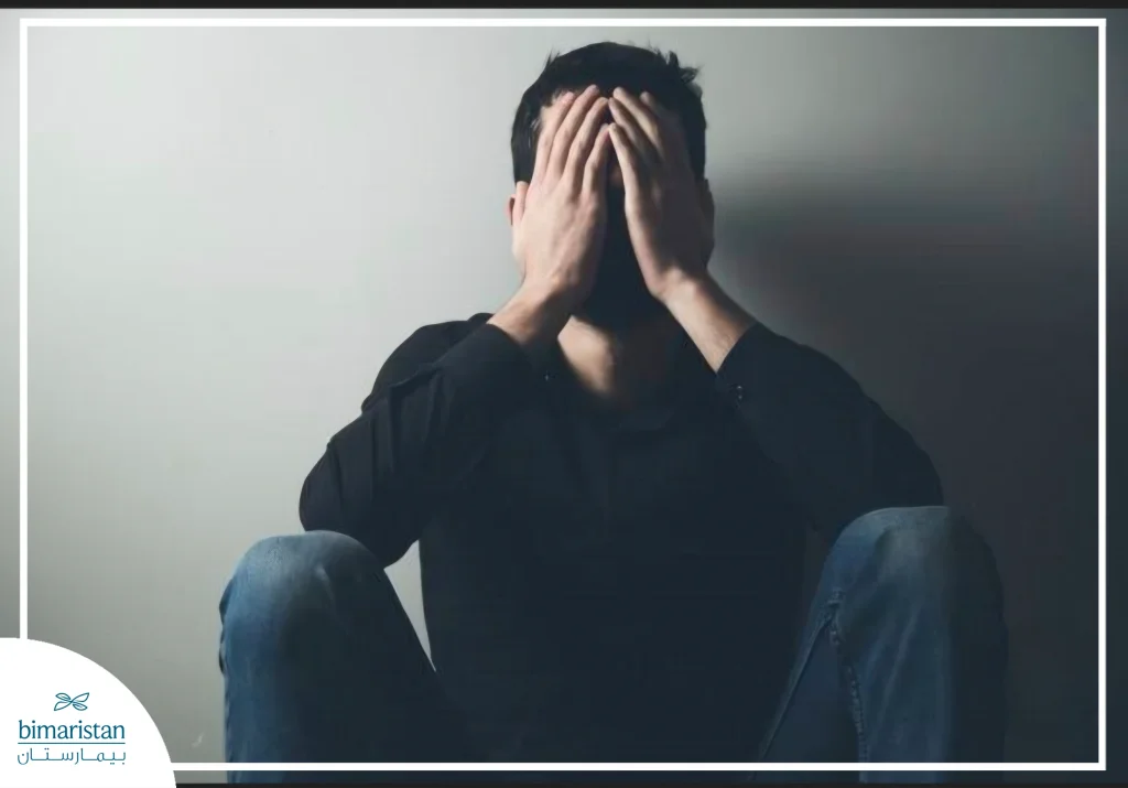 رجل مصاب بالاكتئاب