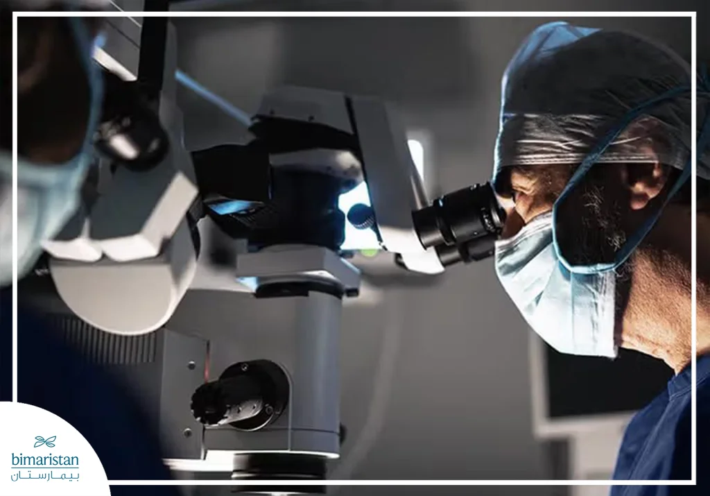 An Image Showing The Femtolaser Device And How The Doctor Uses It During The Surgery