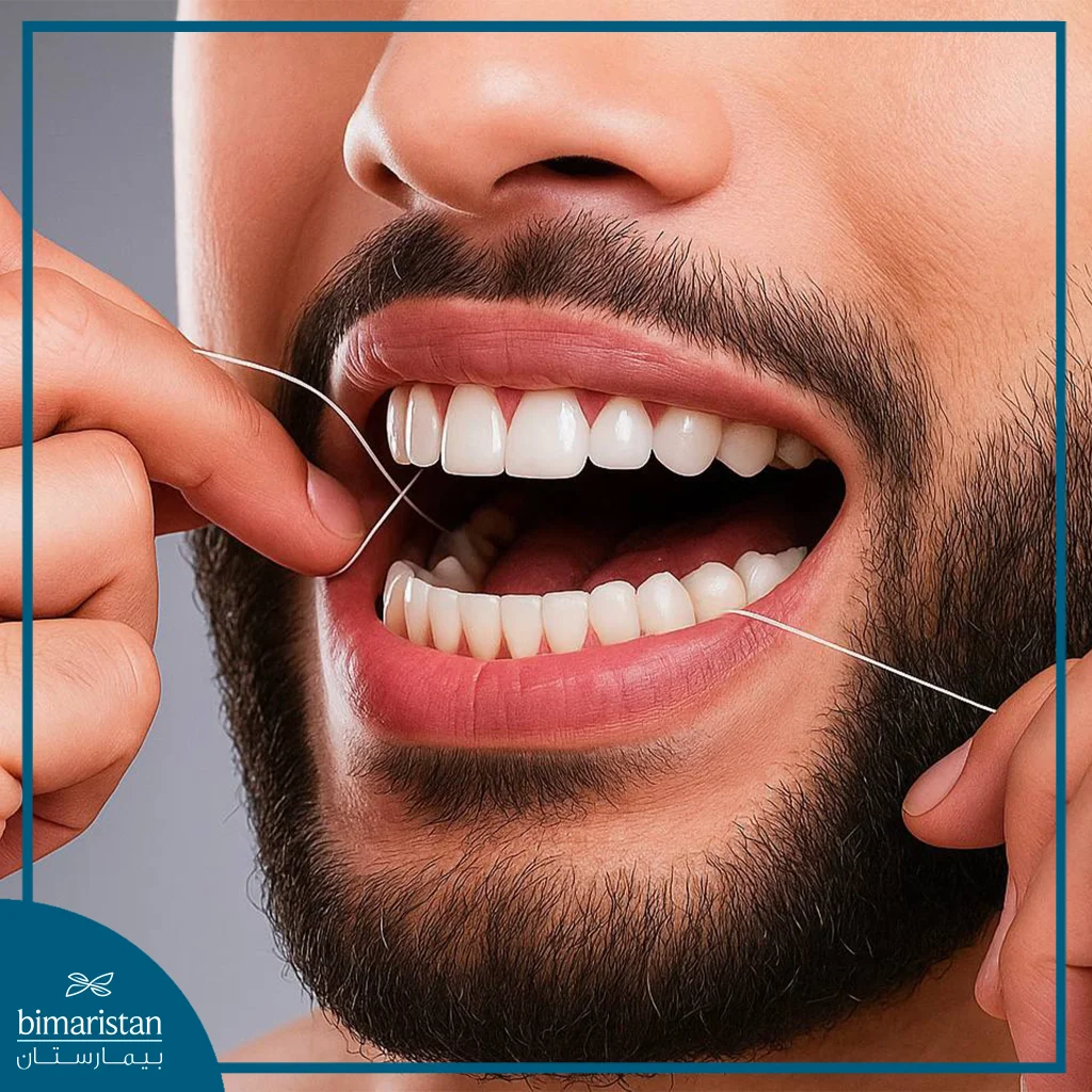 How To Clean Teeth: Best Techniques For A Healthier Smile 3 A Picture Illustrating How To Use Dental Floss For Cleaning The Mouth.