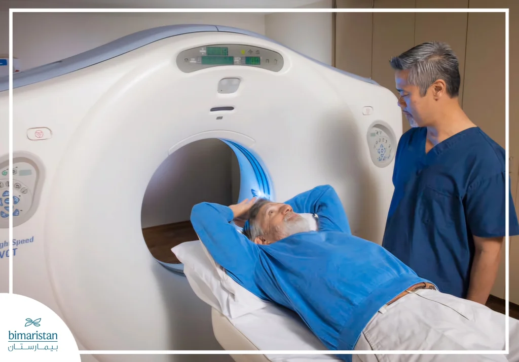 Patient Preparing For Low-Dose Lung Ct Scan
